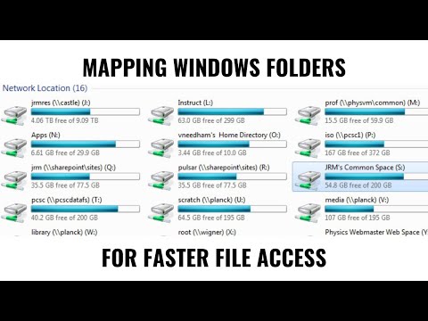 How to map a shared folder in Windows to access it quickly!