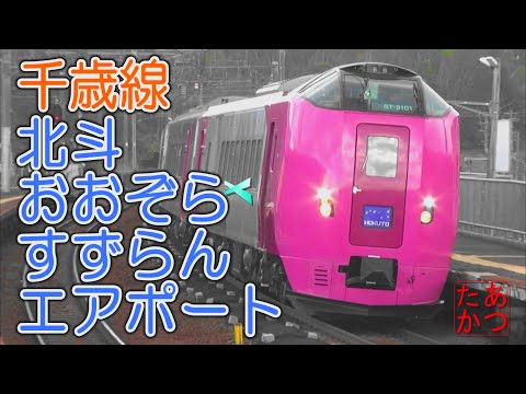 【でっかいどう北海道！特急北斗 おおぞら すずらん 快速エアポート】JR千歳線上野幌駅