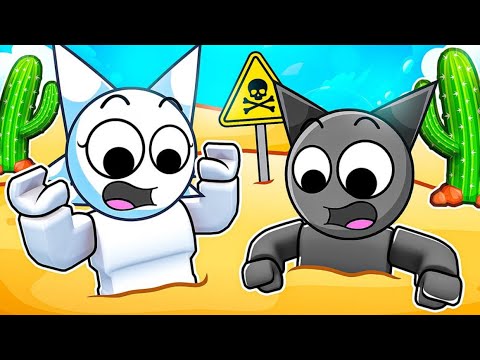 Can WENDA & GRAY SPRUNKI ESCAPE ALL QUICKSAND TRAPS In Roblox? (Incredibox)