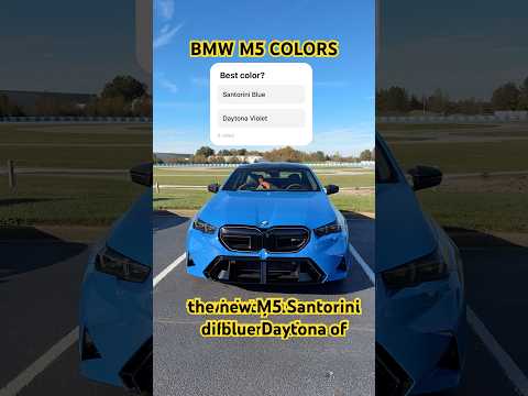 NEW BMW M5 Colors