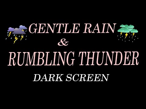 Ngủ Sâu & Thiền Định Với Tiếng Mưa Nhẹ Nhàng – Rain Sounds Black Screen