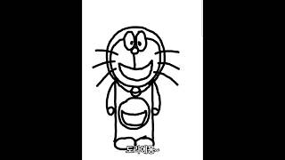 추억의 도라에몽 그리기 ㅋㅋ #doraemon #ドラえもん