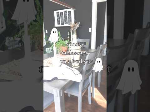 Affordable Spooky Tablescape #thrifteddecor #halloween