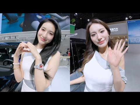 [VR180] Beautiful auto salon girls in the Auto Salon of Chengdu, China