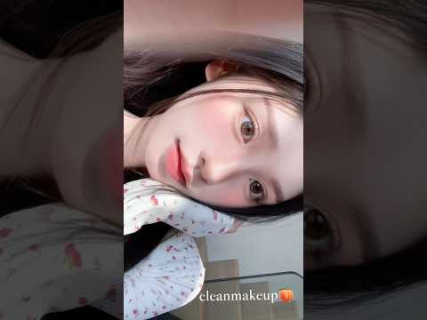 Clean peachy makeup 🍑✨ #shorts #makeup #douyin #beauty #cute