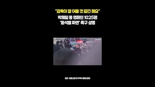 "붕괴 이전으로 돌아가요" 영화인들 '윤석열 파면' 촉구... 배우 박해일 등 참여