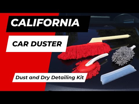 California Car Duster Dust and Dry Detailing Kit with Car Duster, Dash Duster , Dry Blade 86993