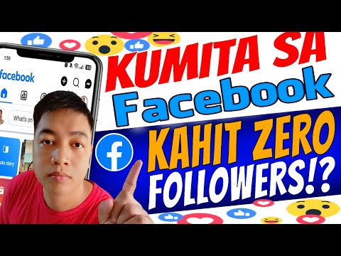 PAANO KUMITA NG MALAKI SA FACEBOOK KAHIT WALANG FOLLOWERS