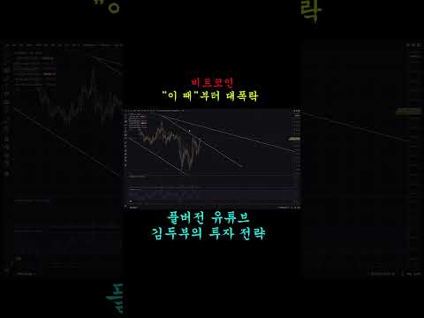BTC 비트코인 "이 때"부터 대폭락 #shorts
