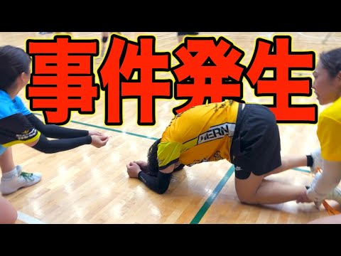 【バレーボール】準決勝でハプニングが起きました。