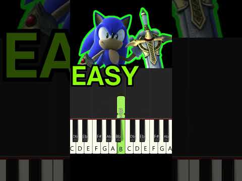 With me EASY piano tutorial (Sonic and the black knight)