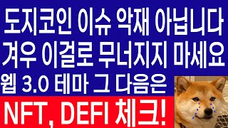 도지코인 이슈 악재 아닙니다  겨우 이걸로 무너지지 마세요