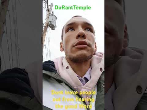 Don't leave people out from hearing the good Word #Faith #Pray #God #DuRantTemple #Christian