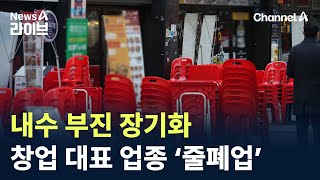 내수 부진 장기화…창업 대표 업종 ‘줄폐업’ / 채널A / 뉴스A 라이브