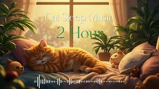 2-Hour Calming Sleep Lofi for Cats | Sunset Bedroom with Birds & a Sleepy Orange Cat 🐱🌇🐦