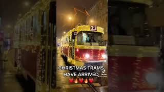 Beautiful Christmas Tram in Prague ❤️🔥❤️ #prague #christmas #tram #czechrepublic #trams #beautiful