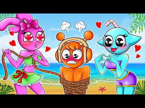 PINKI VS AQUA Fight for ORANGE OREN's Heart! Who Will Oren Choose? | Incredibox Sprunki Animation