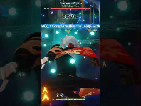Keqing breaks Tenebrous Papilla shield #genshinimpact #spiralabyss