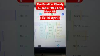 SSC CGL Tier-1 📚The Pundits Weekly All India FREE Live Mock 08 ✅ #ssccgl #sscexam #ssccgl2025