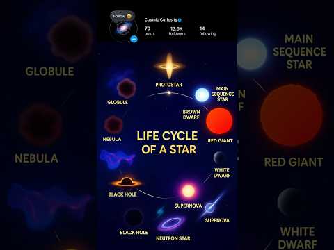Life cycle of star ⭐️ #cosmiccuriosity