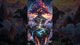 This beautiful fantasy landscape was generated through the exclusive anime XL model o#shorts