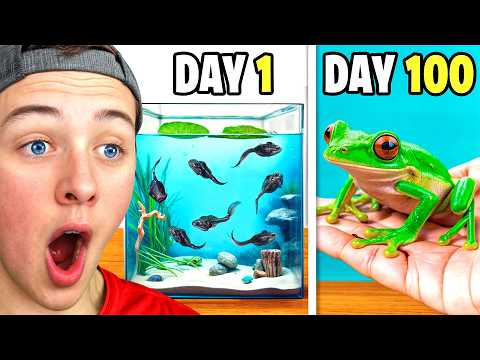 She Raised TADPOLES To FROGS in 100 DAYS