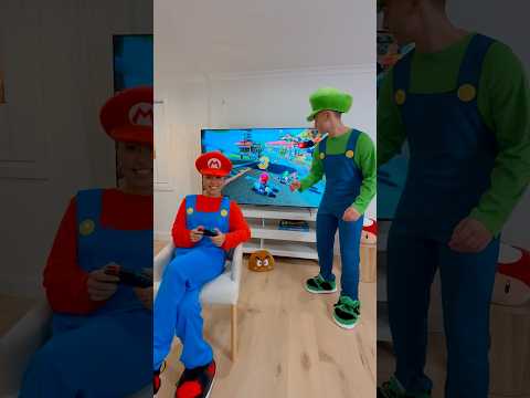 BLIND MARIO KART CHALLENGE! #shorts