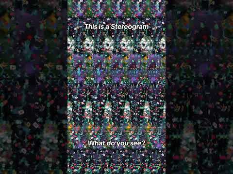 What do you see 👀? #3deffects #stereo3d #stereogram