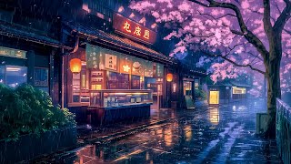 Last Spring Rainy Night 🌧️ Pluviophile Lofi Songs To Calm Down And Relax 🌧️ Lofi Japanese Vibes