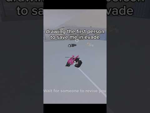 Drawing the First Person to Save Me in EVADE ✨ #roblox #art #evade