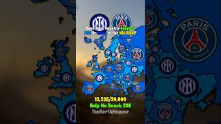 Does Your Country Support PSG Or Inter In The UCL Final? #europe #mapper #mapping #geography #viral