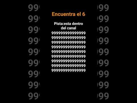 encuentra el 6