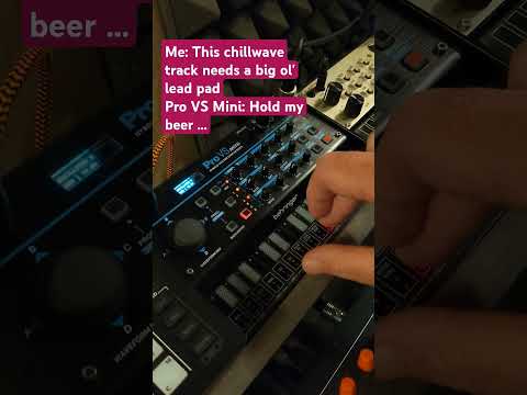 Pro VS Mini saves the day #synthvibes #electronicmusic