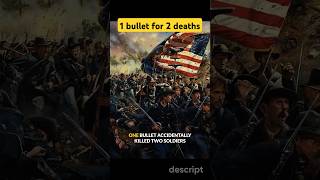 ONE bullet killed TWO soldiers | #historyshorts  #civilwar  #historyshorts #history #hiddenhistory
