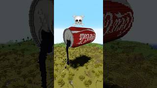 Minecraft Coca Cola Build Battle - Noob vs Pro vs Hacker vs God #shorts #minecraft