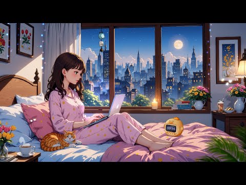 Enjoy Moment 🍀 Relaxing Lofi Background Music ~  A playlist lofi for study, relax, stress relief