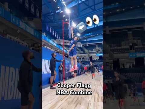 Cooper Flagg testing at the 2025 NBA Combine!