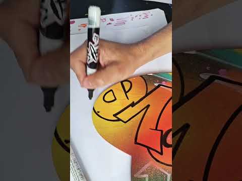 Personalizei um coração de MDF #shorts #art #graffiti #sprayart #latteart #123
