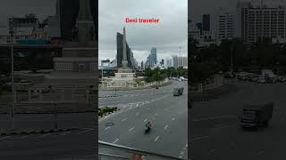 Rainy Season victory Monument Morning time #travel #bangkok #lifestylevlog #indianinthailand #night