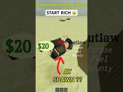 SPAWN TRICK FOR EXTRA MONEY IN DEAD RAILS #roblox
