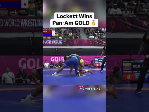 Ladarion Lockett cruised to a tech fall in his gold medal match at the Pan-Am Championships 😤