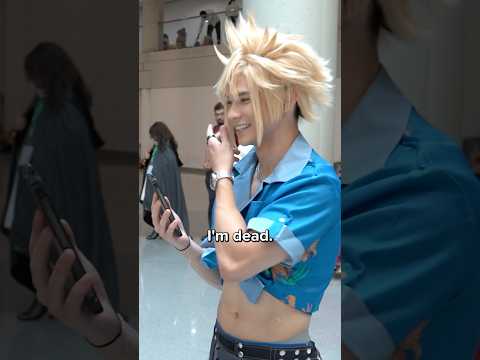 INOSUKE HELPS CLOUD WITH RIZZING? #finalfantasy #demonslayer #inosuke #cloudstrife #cosplay