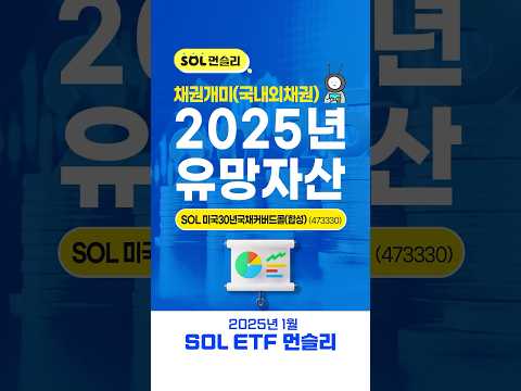 2025년 채권개미(국내외채권) 유망자산 'SOL 미국30년국채커버드콜(합성)(473330)'