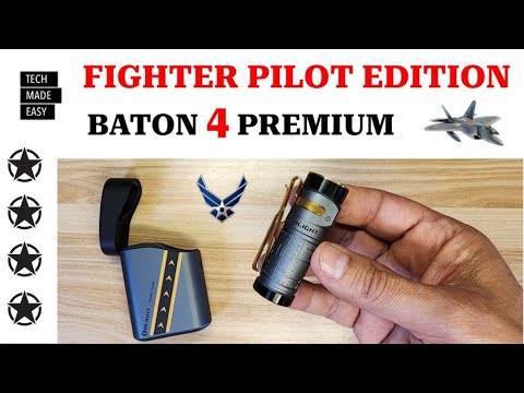 Fighter Pilot Edition Olight Baton 4 Fighter Pilot Edition EDC Light