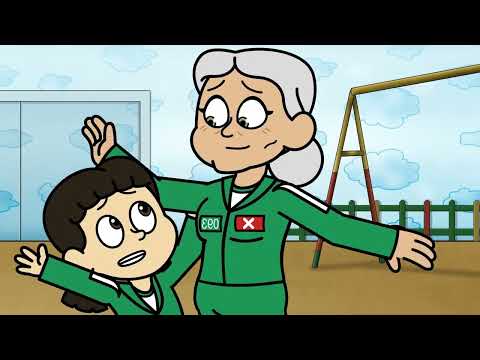SQUID GAME DOLL's SAD ORIGIN STORY... (Cartoon Animation) (Cover)