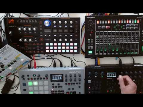 Sunday Pad swing - Rythm MKII, Analog Four MKII, Pyramid, Hydrasynth, MX-1,  MS-70