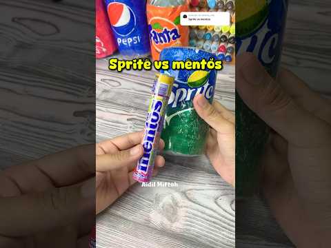 🍺Sprite vs Mentos🍭 #diy #papercraft #craft #handmade #squishy