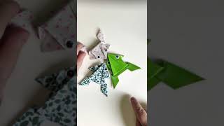 Jumping Frogs Origami - Easy DIY for Kids #shorts