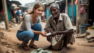 Poor Orphan-Gave Her School Fees To A Homeless Poor Beggar Unaware He Is The Father Of A Billionaire
