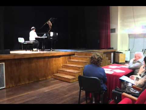 Jisang's first piano concours participation (May, 8, '11)